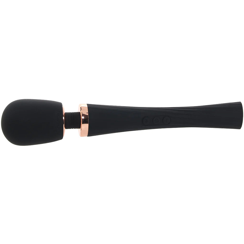 PinkCherry Luxury Slim Rechargeable Wand in Black Vibrators > Wands