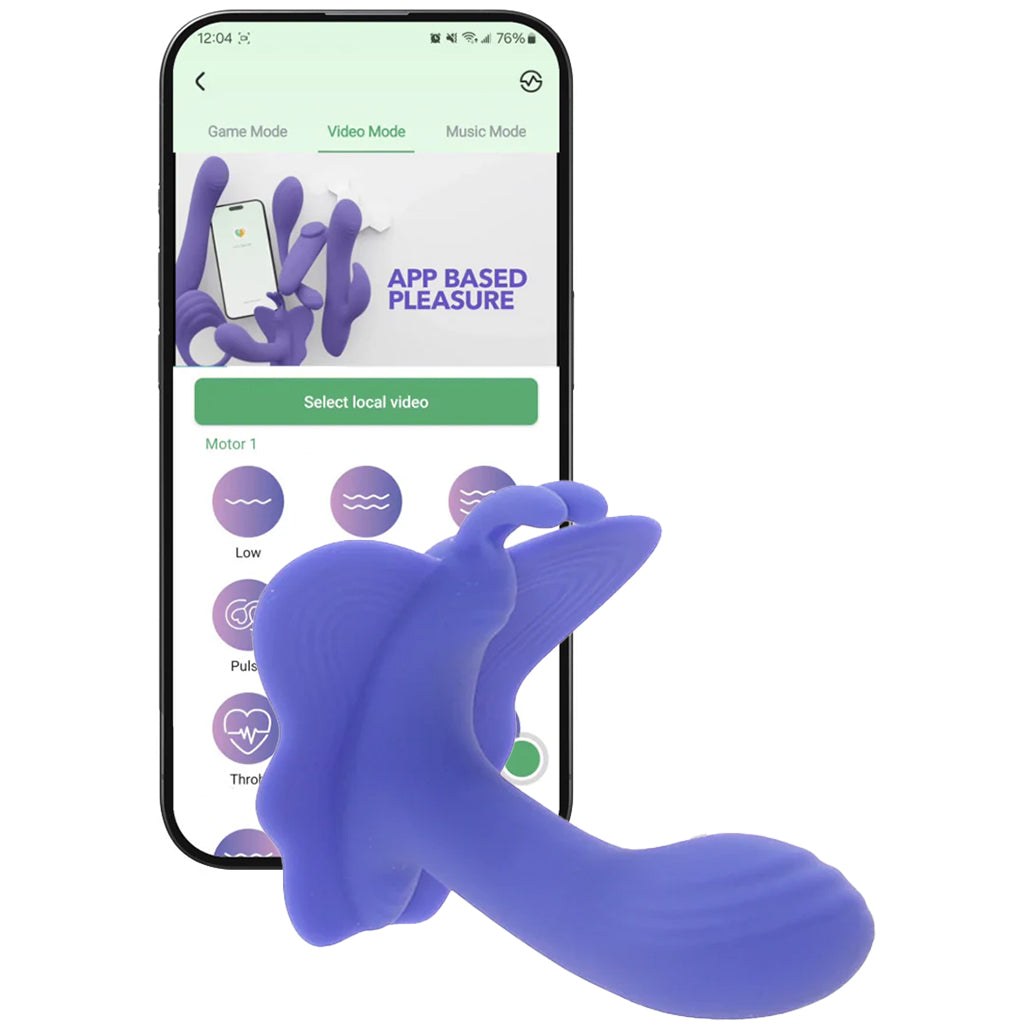 Connect App Controlled Venus Butterfly Wearable Vibe Vibrators > Wearable & Panty Vibrators