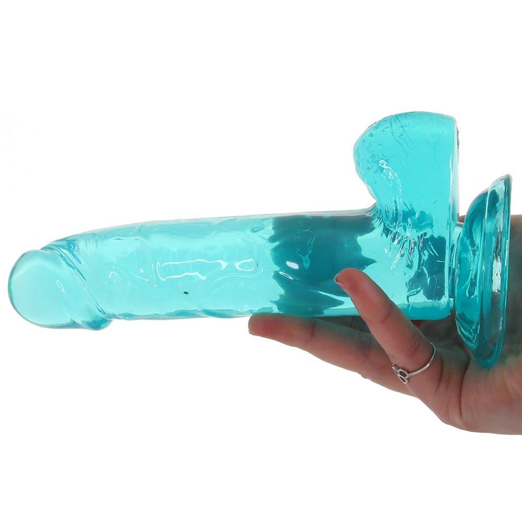 Size Queen 6 Inch Jelly Dildo in Teal Dildo Sex Toys > Realistic Dildos