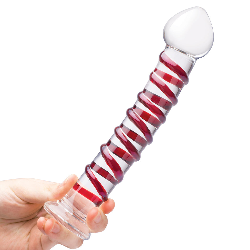 gläs 10 Inch Mr. Swirly Dildo Dildo Sex Toys > G-Spot Dildos