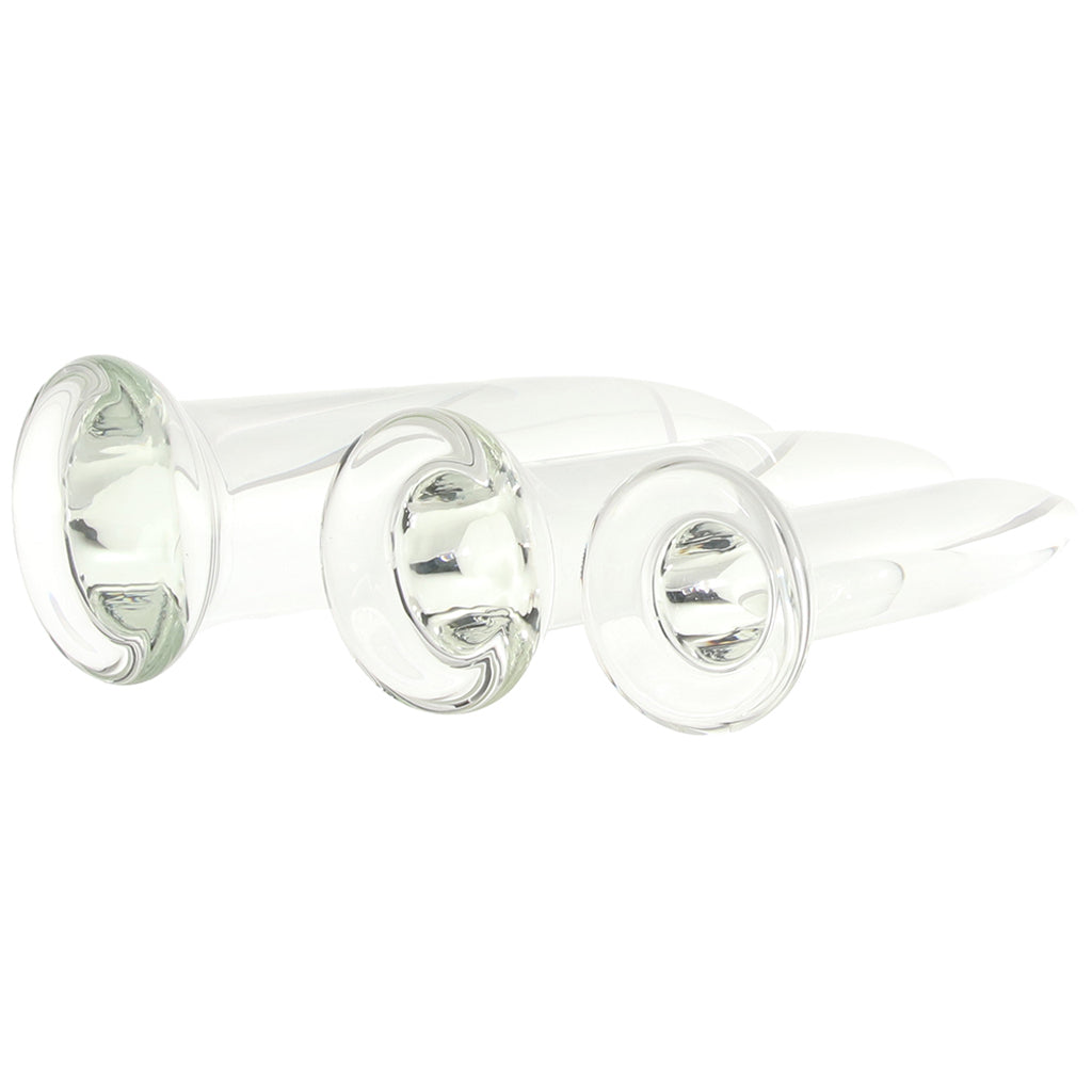 Crystál 3 Piece Glass Dilator Training Kit Dildo Sex Toys > Non-Phallic Dildos