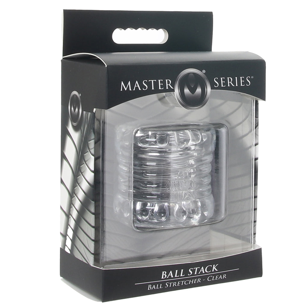 Master Series Ball Stack Ball Stretcher in Clear Bondage and Fetish > Cock and Ball Devices
