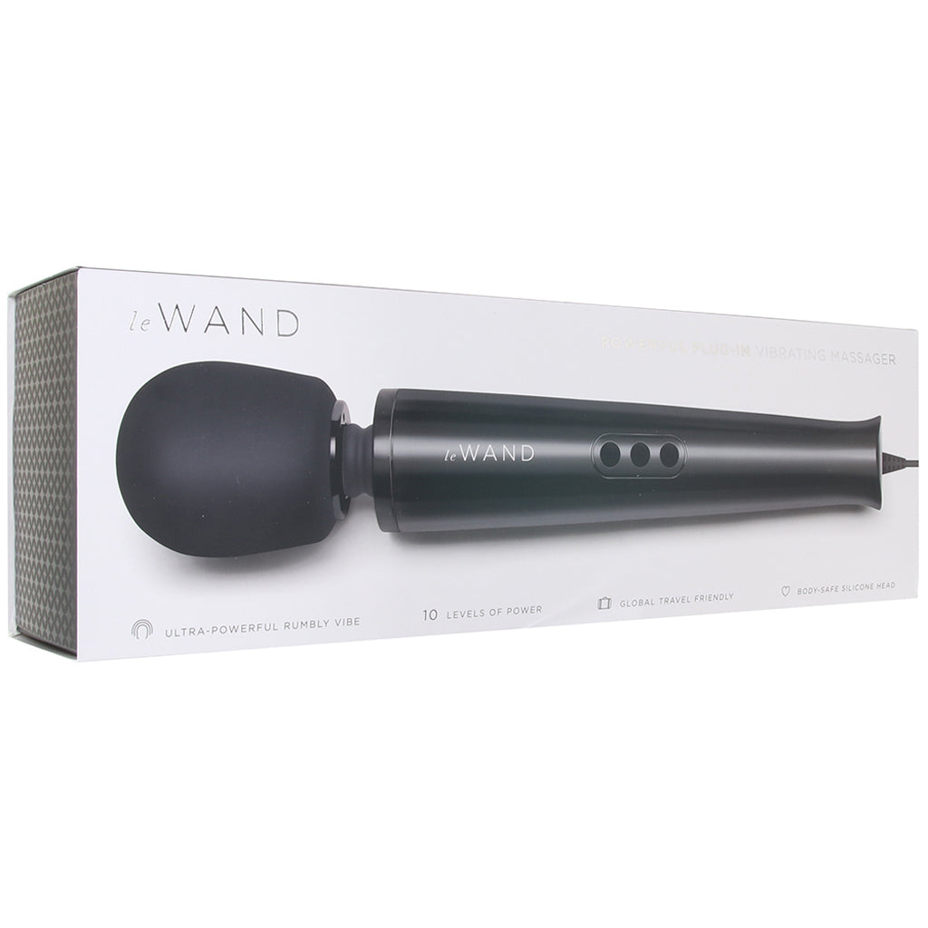 Le Wand Plug-In Massager in Black Vibrators > Wands