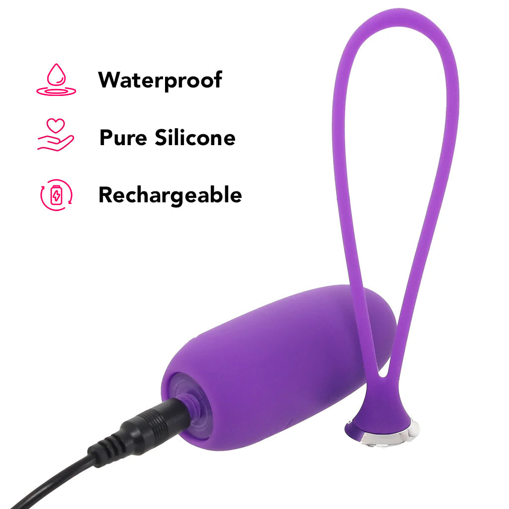PinkCherry Remote Control Bullet Vibe in Purple
