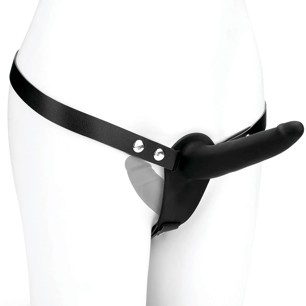 Lux Fetish Silicone Strap-On with Double Dildo Dildo Sex Toys > Strap-On and Harnesses