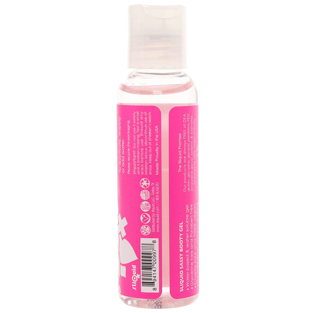 Sassy Booty Gel Natural Lubricant in 2oz/60ml Lubes and Lotions > Anal Sex Lubes