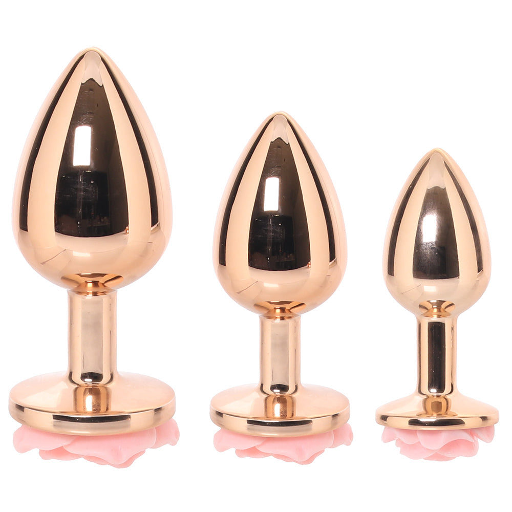 Gemsations 3pc Rose Anal Training Kit Anal Sex Toys > Butt Plugs