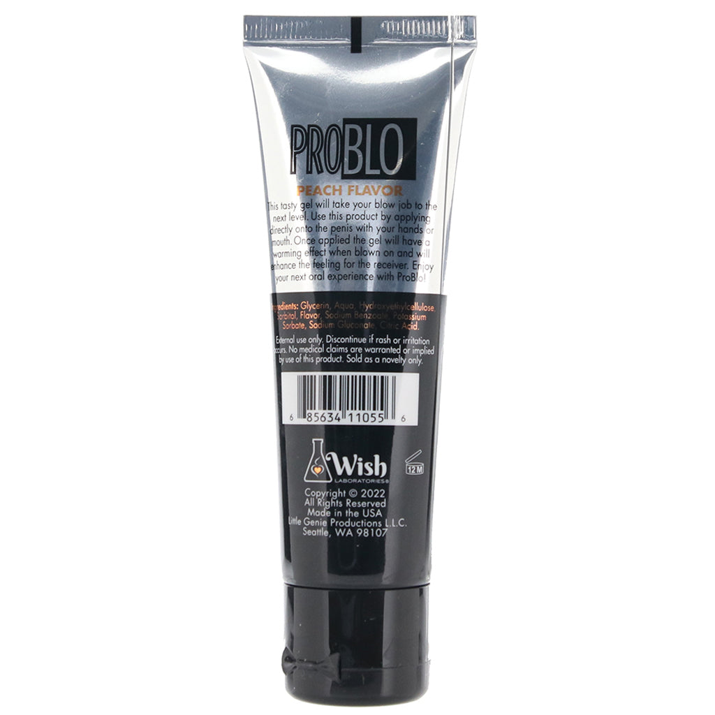Pro Blo Flavored Oral Gel 1.5oz/44ml in Peach Lubes and Lotions > Sexual Stimulants