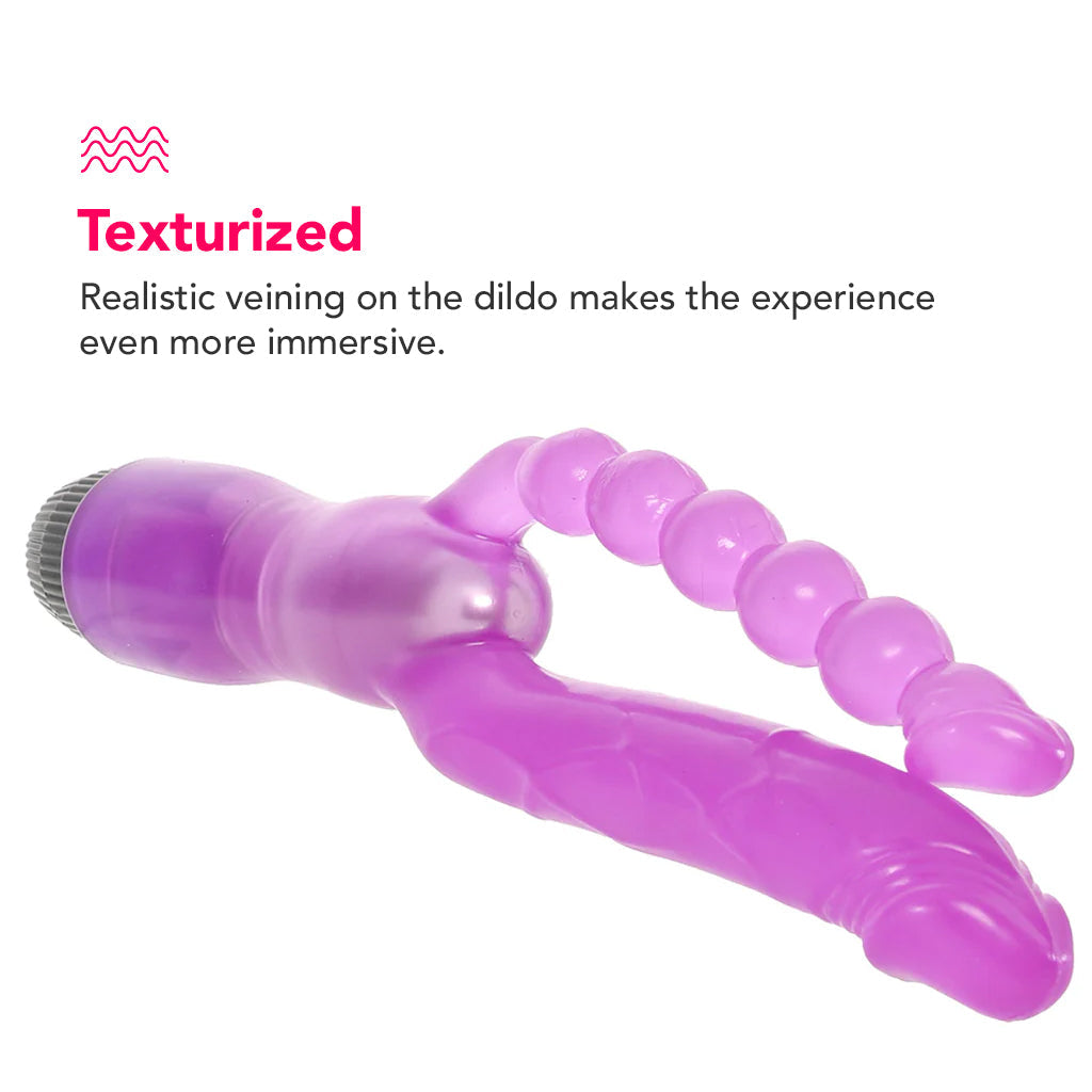 PinkCherry Dual Penetrator Vibe Vibrators > Double Penetration