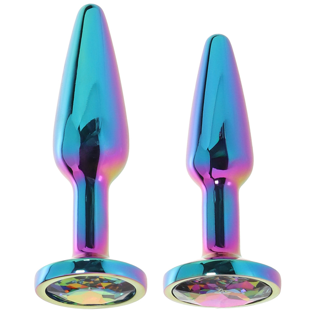 Rear Assets 2 Piece Butt Plug Kit in Multicolour Anal Sex Toys > Butt Plugs