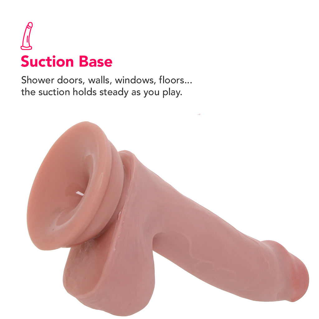 King Cock Plus Triple Density 6.5 Inch Ballsy Cock in Flesh Dildo Sex Toys > Realistic Dildos