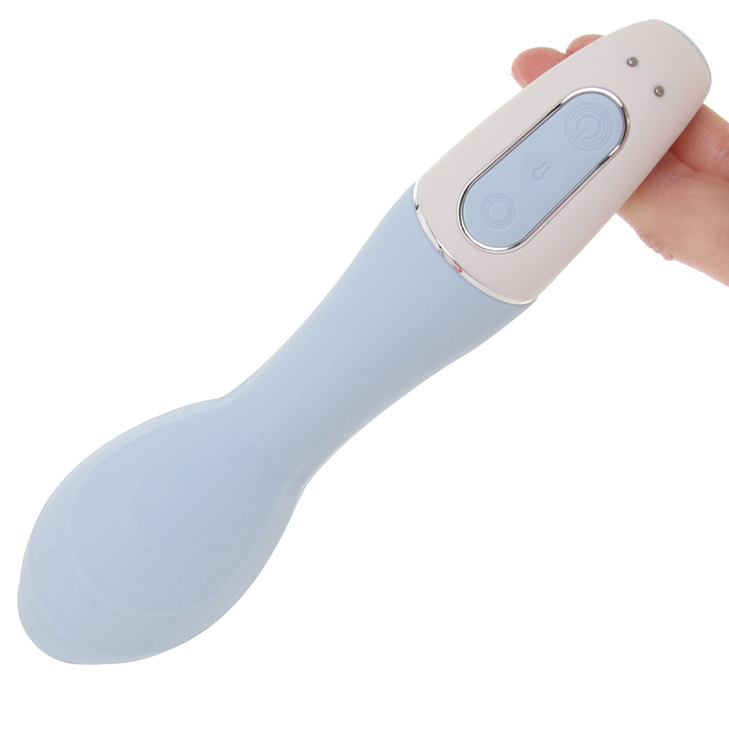 Satisfyer Air Pump Vibrator 5+ G-Spot Vibe in Blue Vibrators > G-Spot Vibrators