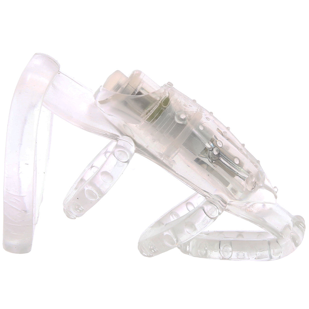 Dr. Love's Zinger Vibrating Cock Cage in Clear Bondage and Fetish > Cock and Ball Devices