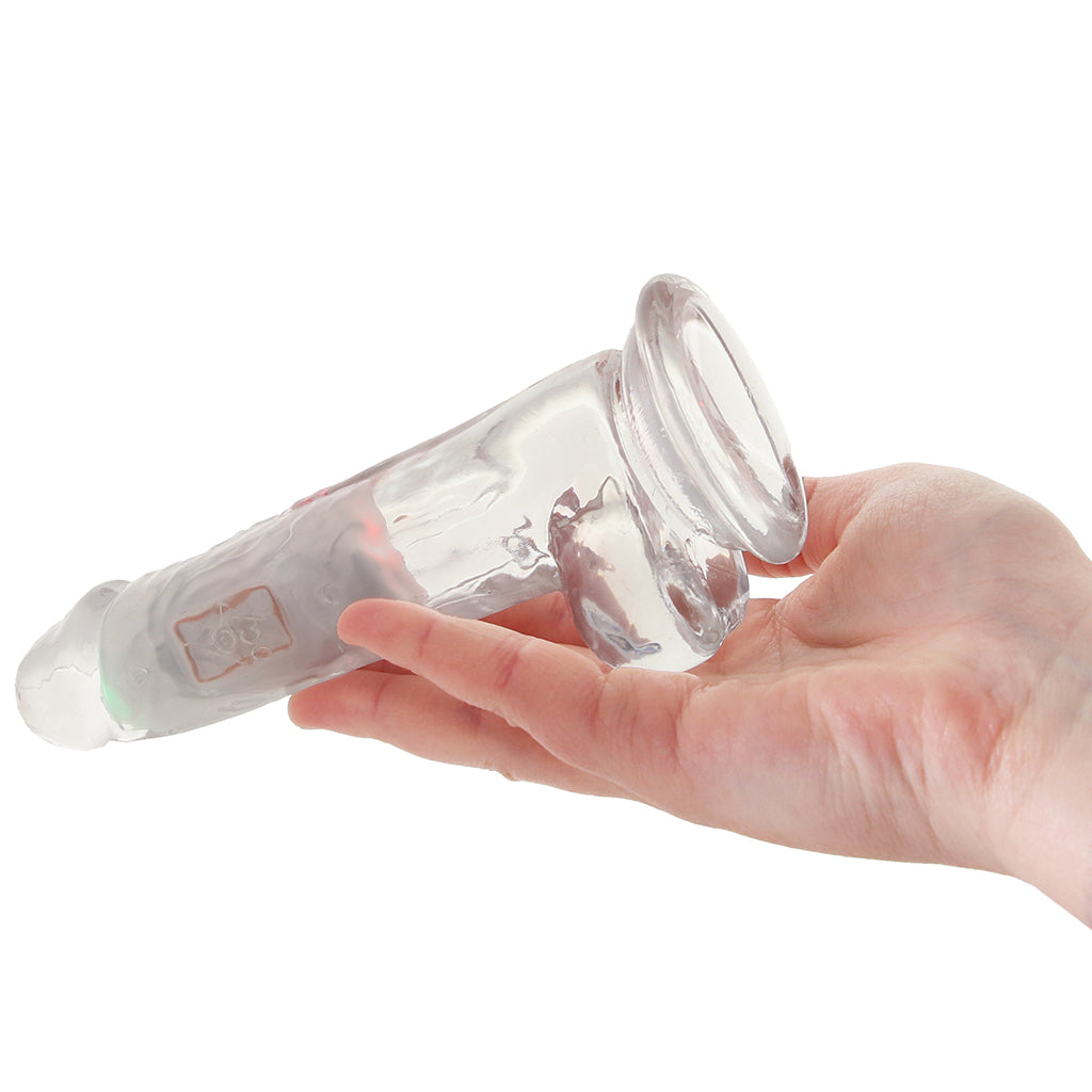RealRock 6 Inch Light Up Vibrating Ballsy Dildo Vibrators > Realistic Vibrator Dildos
