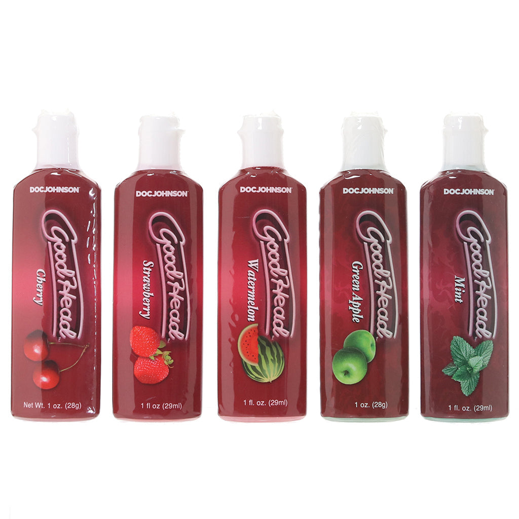 GoodHead One Shot 5 Pack 1oz/28g Lubes and Lotions > Flavored Sex Lubes