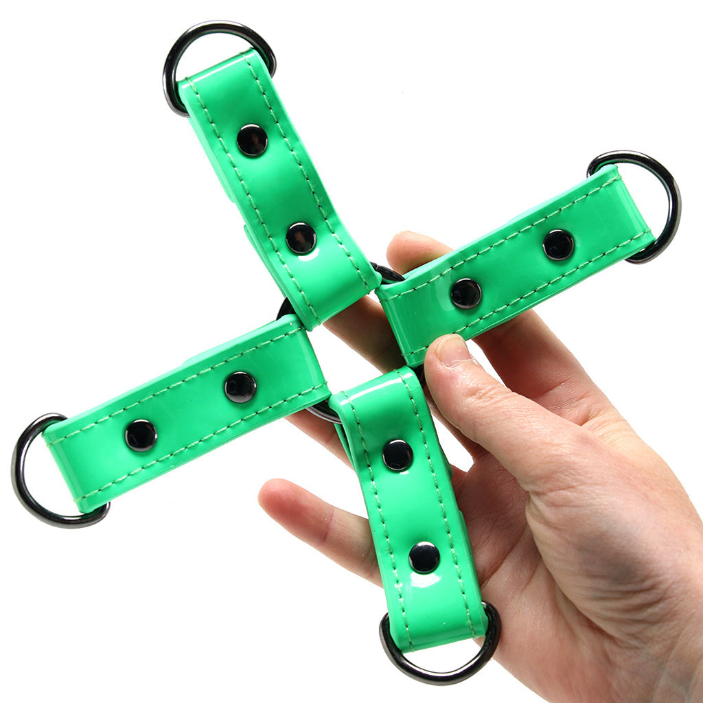 Electra Play Things Hog Tie in Neon Green Bondage and Fetish > Restraints