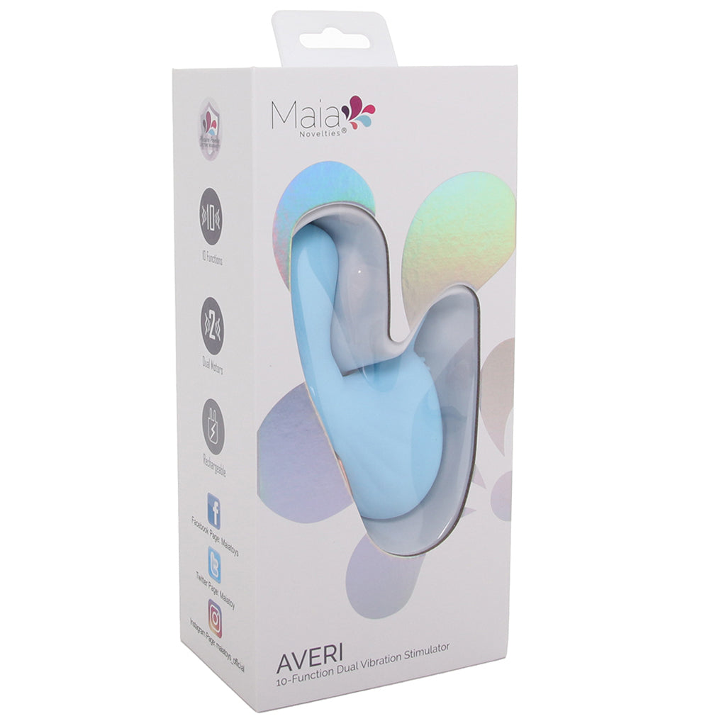 Averi Dual Stimulator Vibe in Blue Vibrators > Clitoral Stimulators
