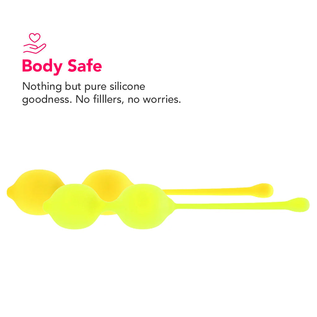 Lemon Squeeze.Relax.Repeat Kegel Dual Training Set Kegel, Ben Wa and Pelvic Health Tools