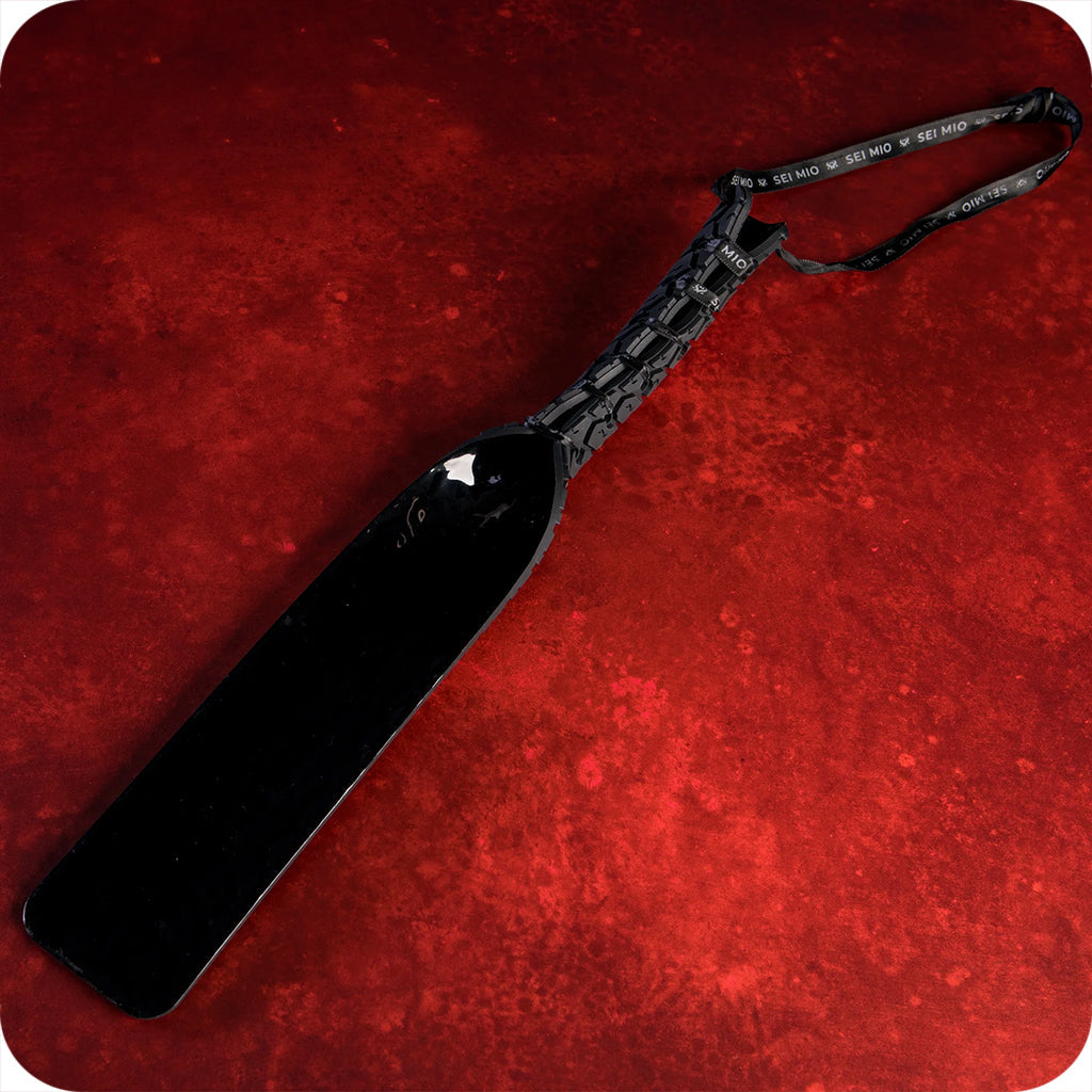 Sei Mio Tread Carefully Tyre Texured Paddle Bondage and Fetish > Whips and Crops