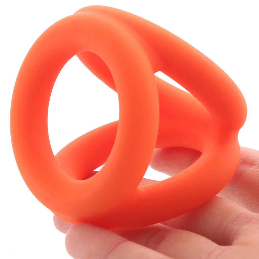 Alpha Liquid Silicone Tri-Ring Cock Rings