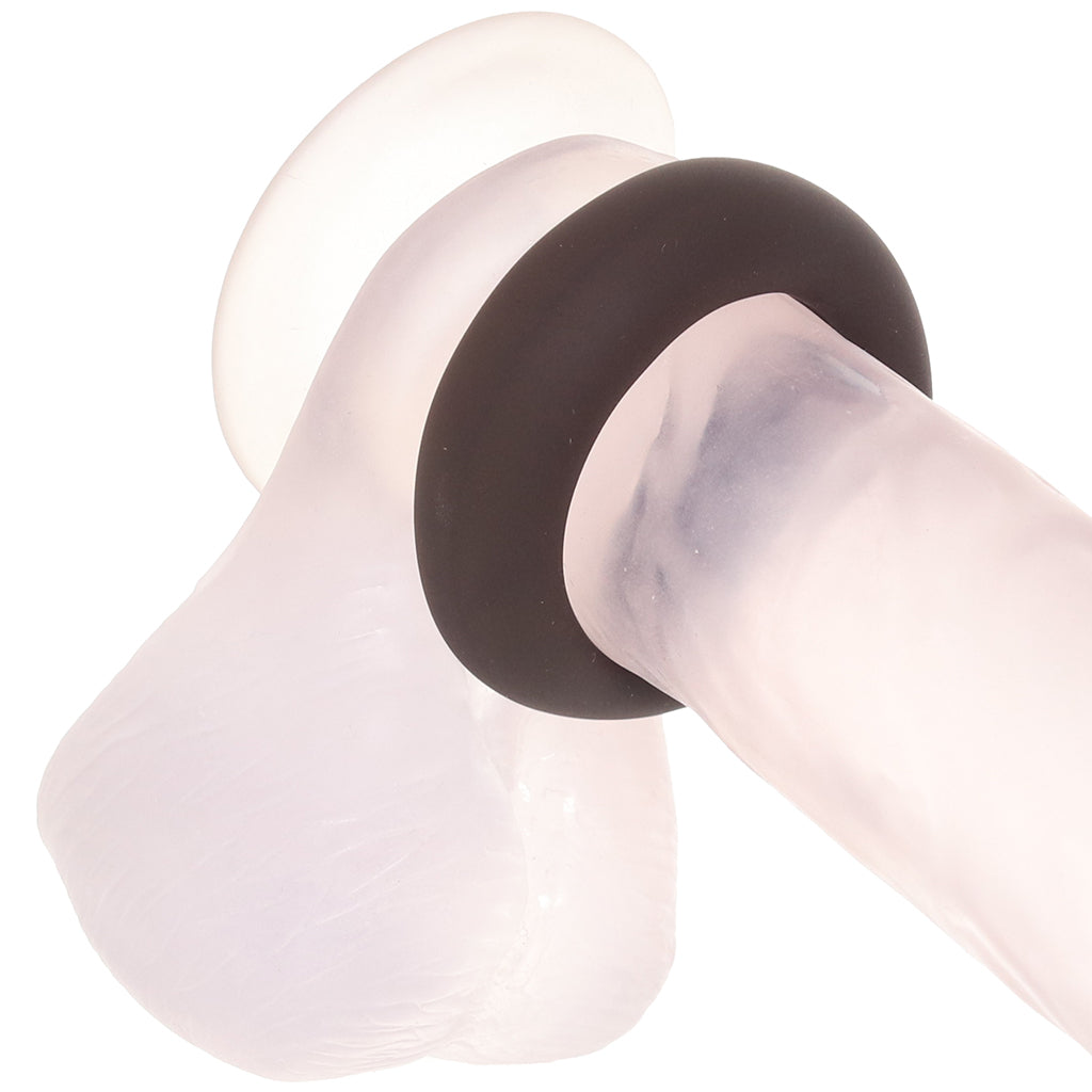 Gunner Liquid Silicone Super Stretch C-Ring in Dark Cock Rings