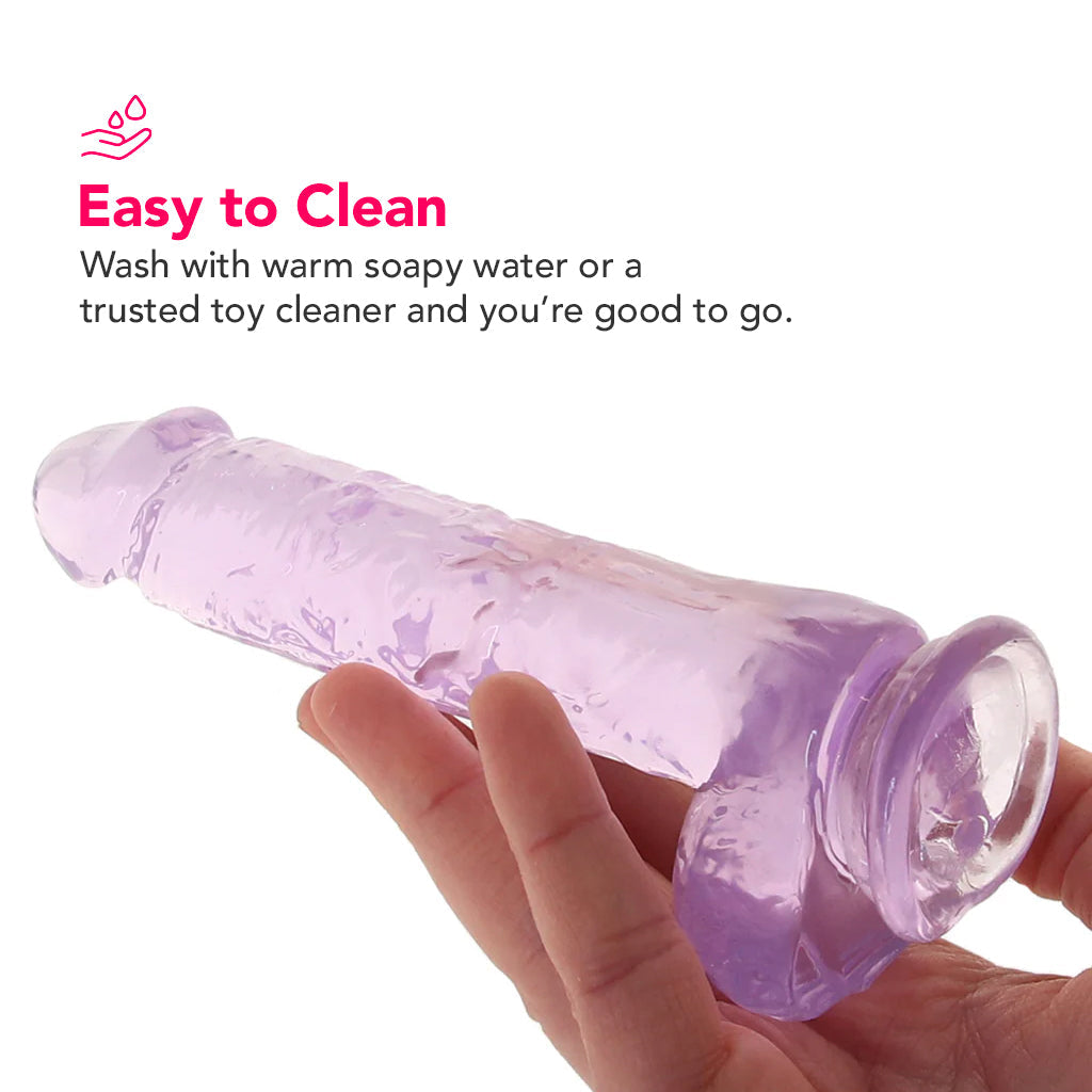 Naturally Yours 6 Inch Crystalline Dildo in Amethyst Dildo Sex Toys > Realistic Dildos
