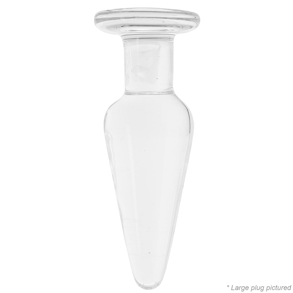 Crystal Premium Glass Tapered Anal Trainer Kit in Clear Anal Sex Toys > Butt Plugs