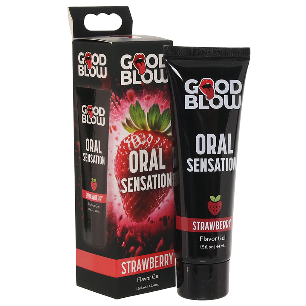 Good Blow Oral Sensation Gel 1.5oz/44.4ml in Strawberry Lubes and Lotions > Sexual Stimulants