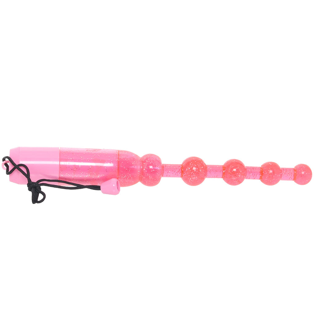 Waterproof Vibrating Pleasure Beads in Pink Anal Sex Toys > Anal Beads