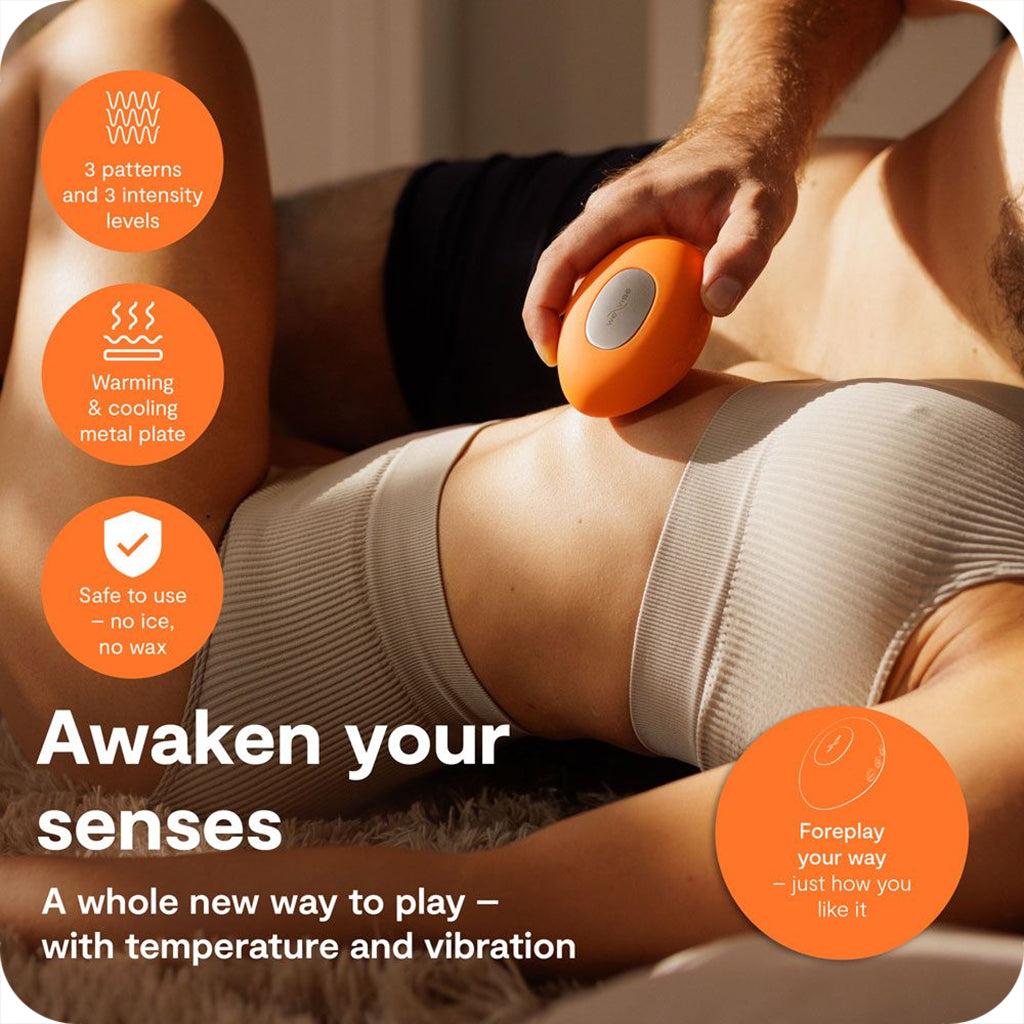 We-Vibe Temp Temperature Play Vibe in Tangerine Vibrators > Clitoral Stimulators