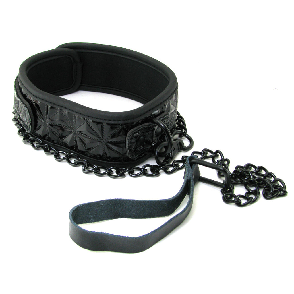 Sinful Collar with Leash in Black Bondage and Fetish > Leashes and Collars