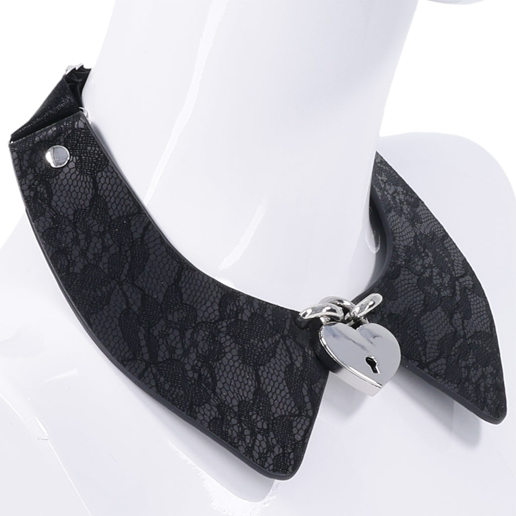 S&M Heartbound Lace Day Collar Bondage and Fetish > Leashes and Collars