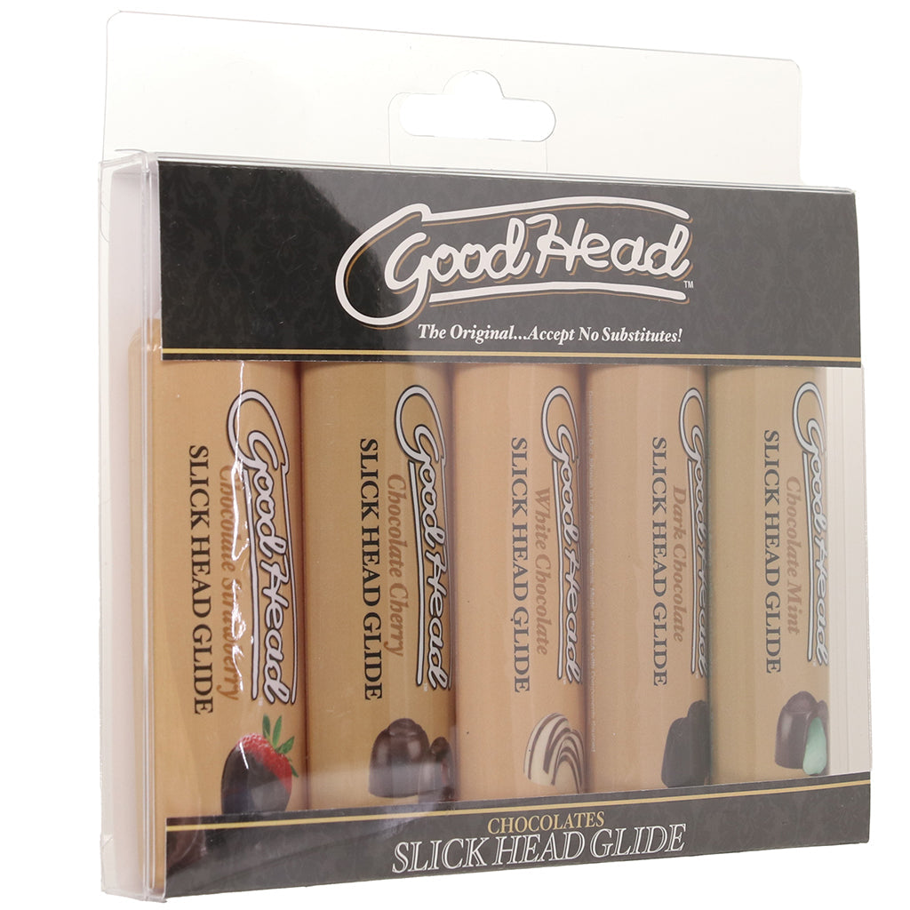 GoodHead Chocolates Slick Head Glide Pack Lubes and Lotions > Flavored Sex Lubes