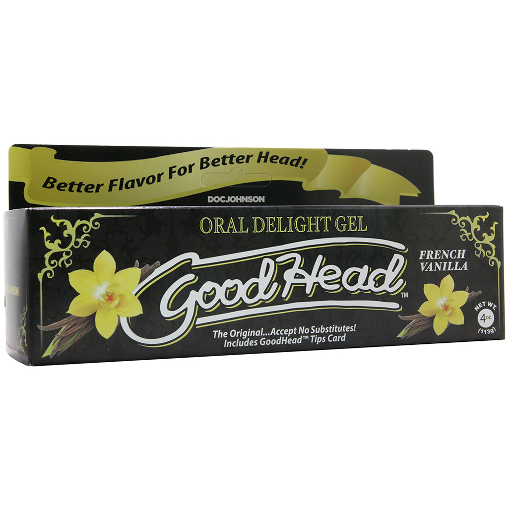 GoodHead Oral Delight Gel 4oz/113g in French Vanilla Lubes and Lotions > Flavored Sex Lubes