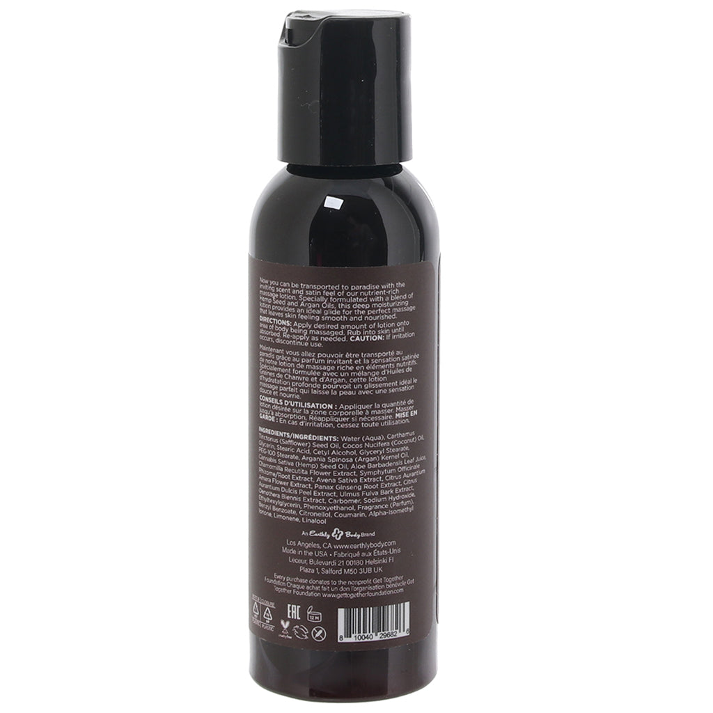 Hemp Seed Massage Lotion 2oz/60ml in Kashmir Musk Lubes and Lotions > Erotic Massage Oils