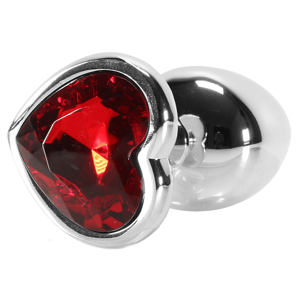 Booty Sparks Red Heart Gem Anal Plug in Small Anal Sex Toys > Butt Plugs