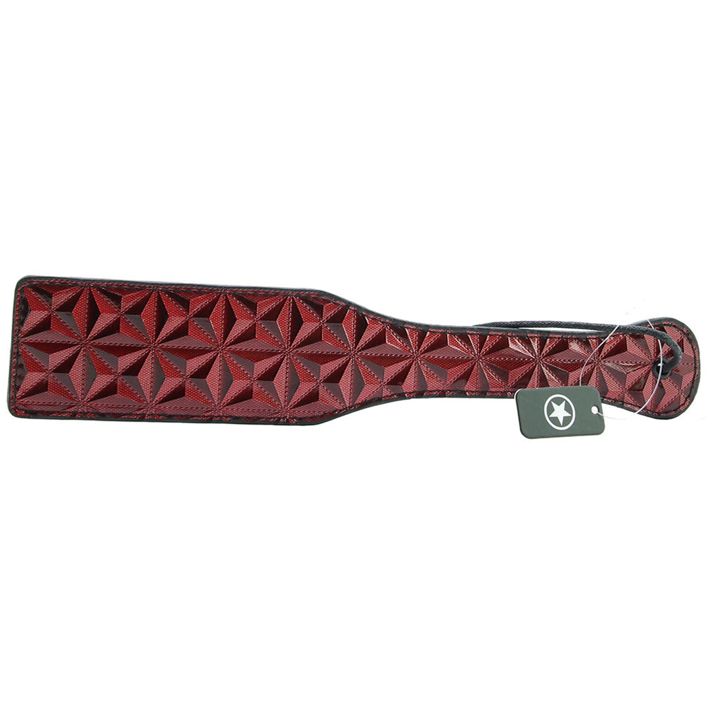 Ouch! Luxury Paddle in Burgundy Bondage and Fetish > Whips and Crops