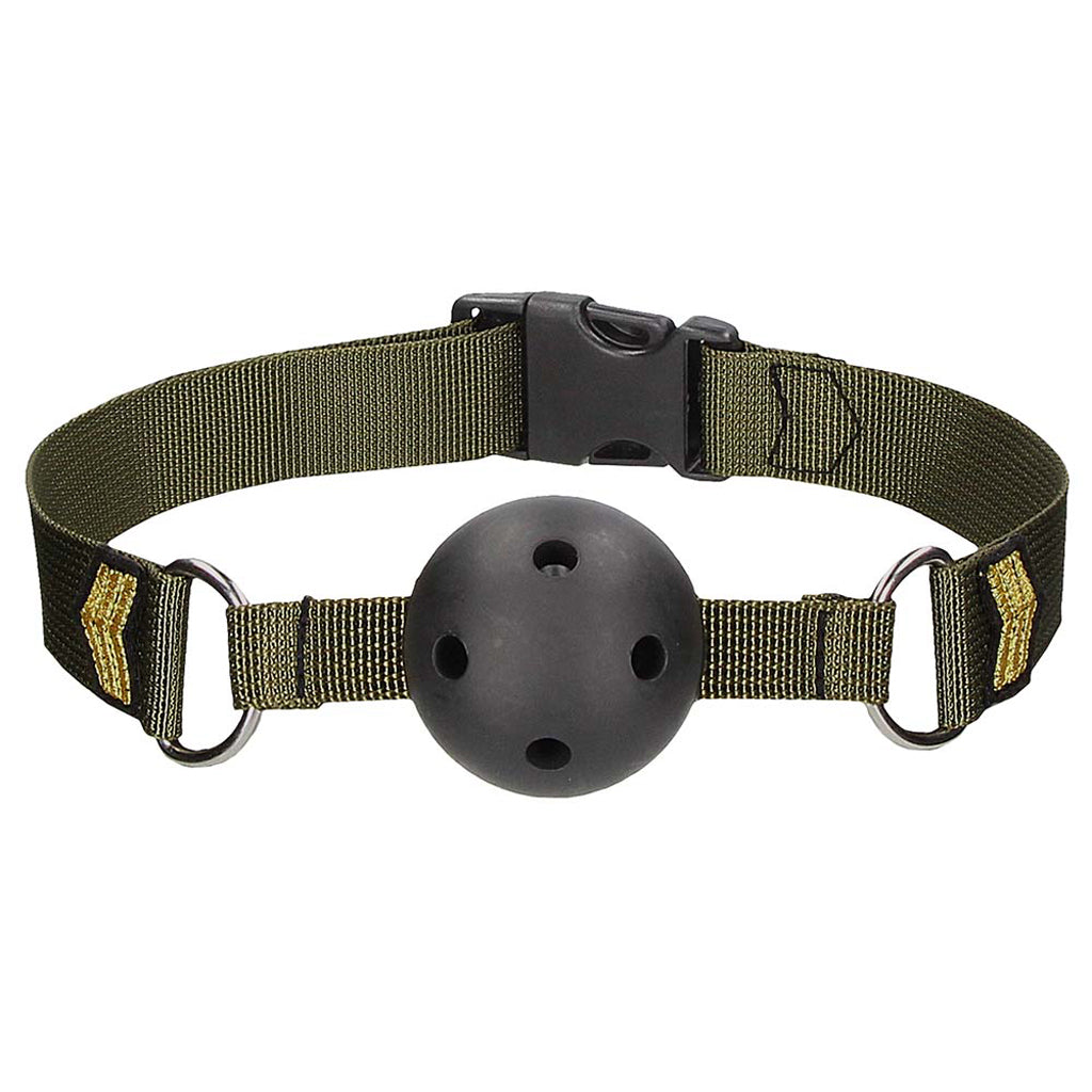 Ouch! Army Themed Breathable Ball Gag Bondage and Fetish > Ball Gags & Mouth Restraints