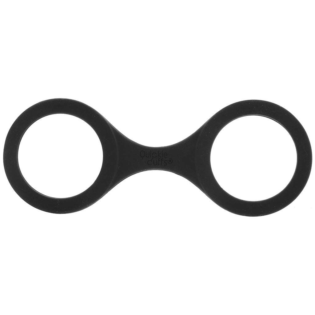 Medium Silicone Quickie Cuffs in Black Bondage and Fetish > Wrist and Ankle Cuffs