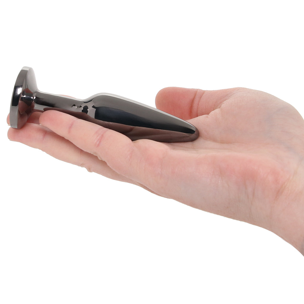 Rear Assets Medium Tapered Butt Plug in Gunmetal Anal Sex Toys > Butt Plugs