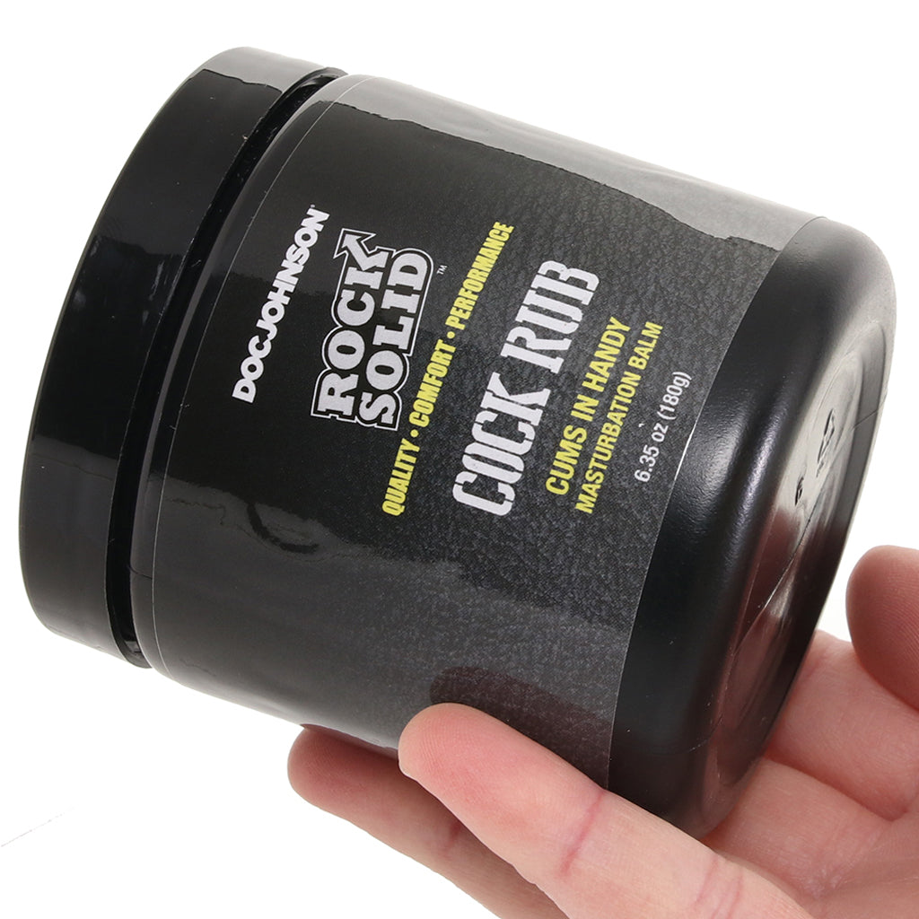Rock Solid Cock Rub Masturbation Balm in 6.35oz/180ml Lubes and Lotions > Oil Based Sex Lubes