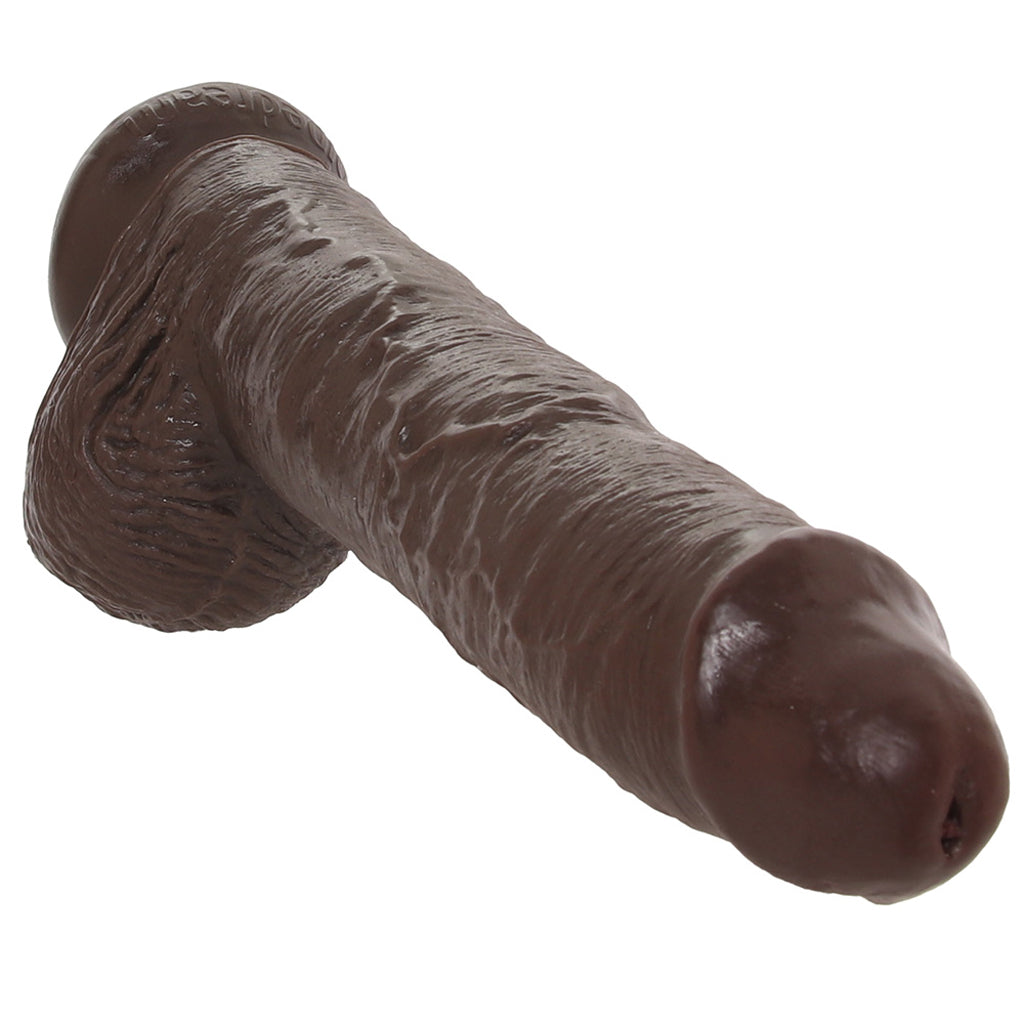 King Cock 10 Inch Cock with Balls in Brown Dildo Sex Toys > Realistic Dildos