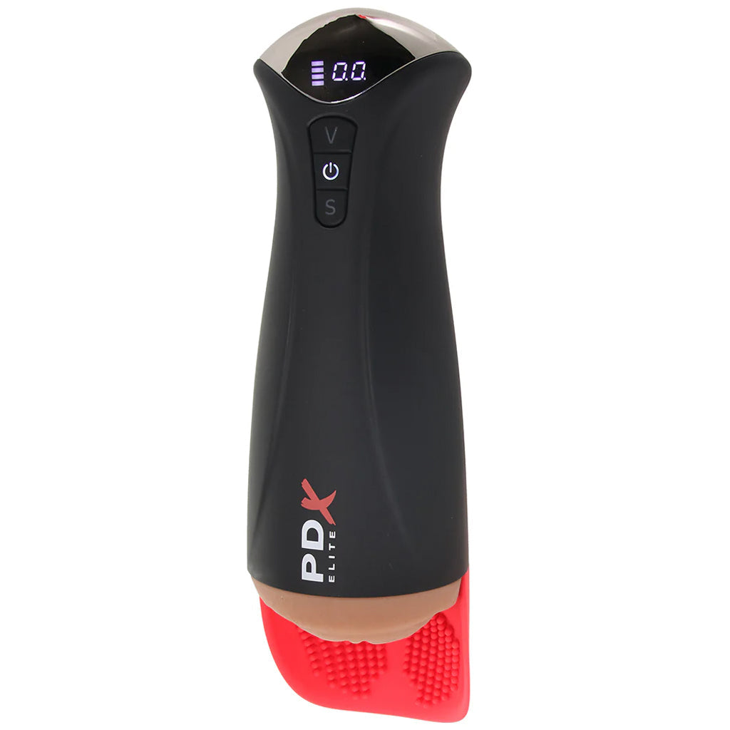 PDX Elite Fap-O-Matic Pro XL Suction Stroker in Brown Male Masturbators > Auto Strokers