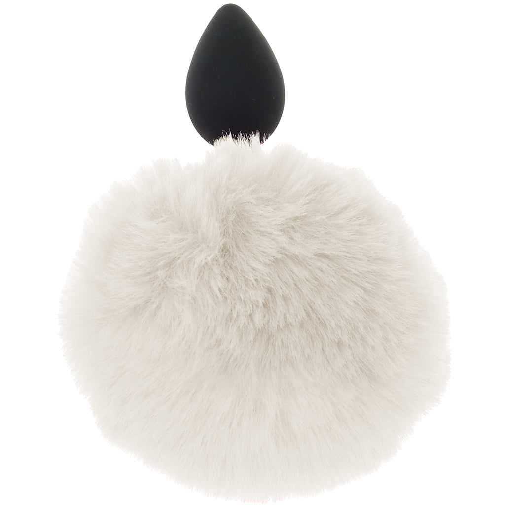 Tailz Fluffy Bunny Tail Silicone Plug in White Anal Sex Toys > Butt Plugs
