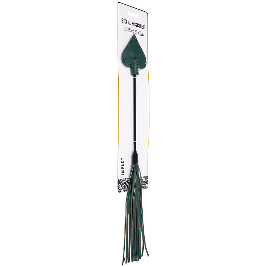 Sex & Mischief Indica Dual Impact Crop Bondage and Fetish > Whips and Crops