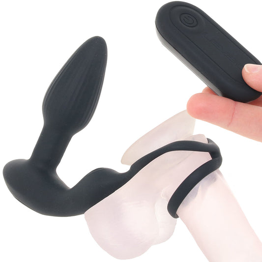 LEVELZ Dual Vibrating Ring and Rotating Plug