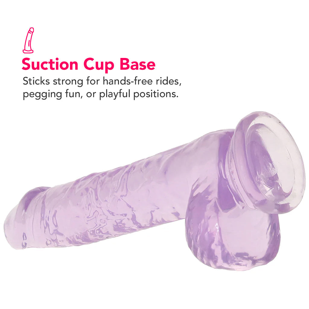 Naturally Yours 6 Inch Crystalline Dildo in Amethyst Dildo Sex Toys > Realistic Dildos