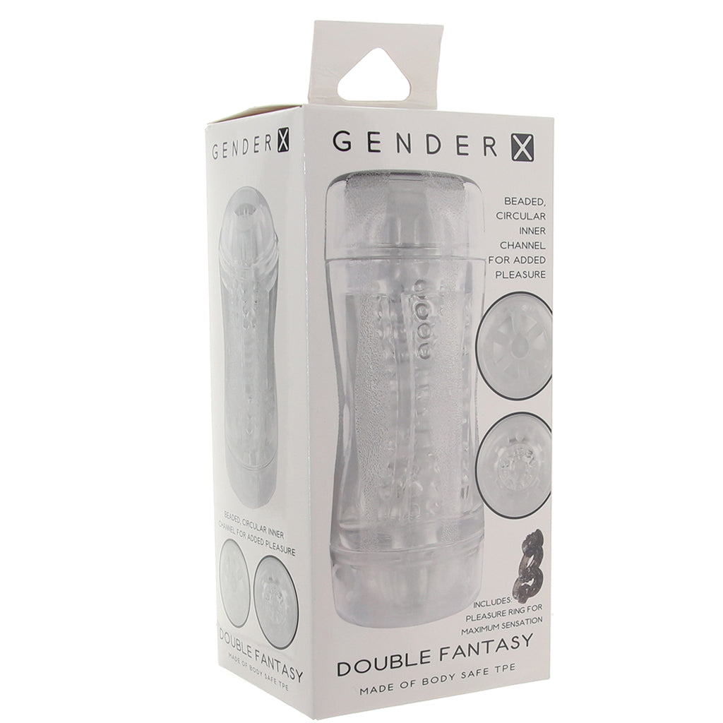 Gender X Double Fantasy Dual Ended Stroker Male Masturbators > Self-Contained Strokers