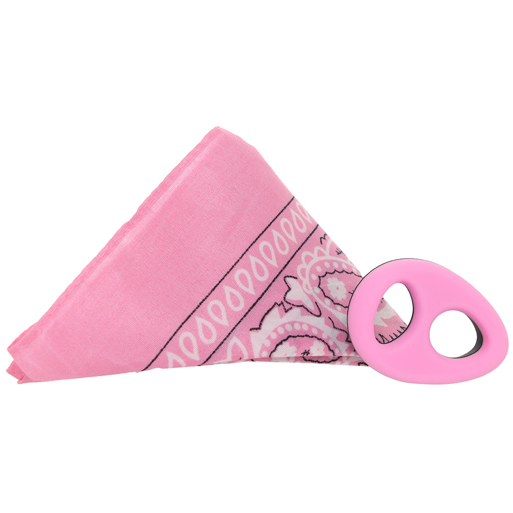 Rock Solid The Code C-Ring and Bandana Set in Pink Cock Rings
