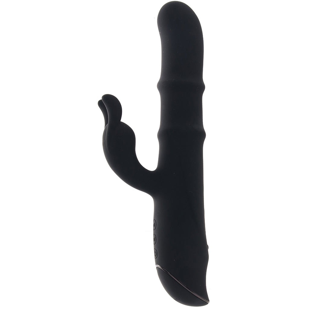 Ringmaster Sliding Rabbit Vibe in Black Vibrators > Rabbit Vibrators